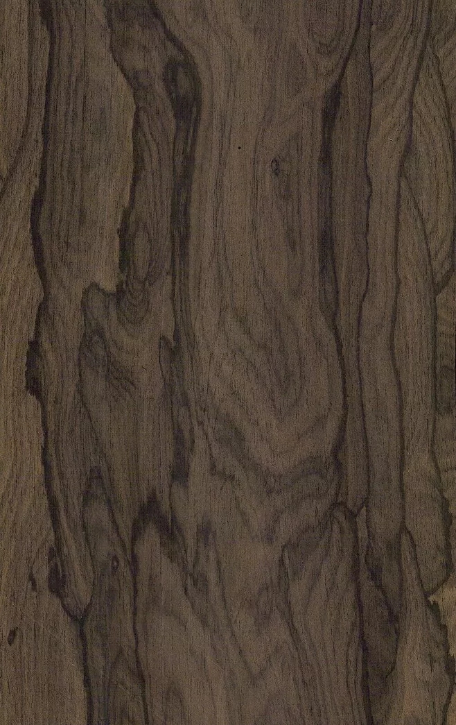 墨西哥黑檀顏色為中至深棕色，有時會帶點綠色或紫色色調(diào)，暗黑色紋理清晰貫穿板面，黑柿木有非常獨特的板面紋理，特別是徑切出來的木皮板面，被稱之為“蜘蛛網(wǎng)”和“山水畫”圖紋。四分切的板面紋理類似于硬楓，邊材是淡黃色，紋理通常是直紋或不規(guī)則，質(zhì)地均勻，板面有良好的光澤。.webp.jpg